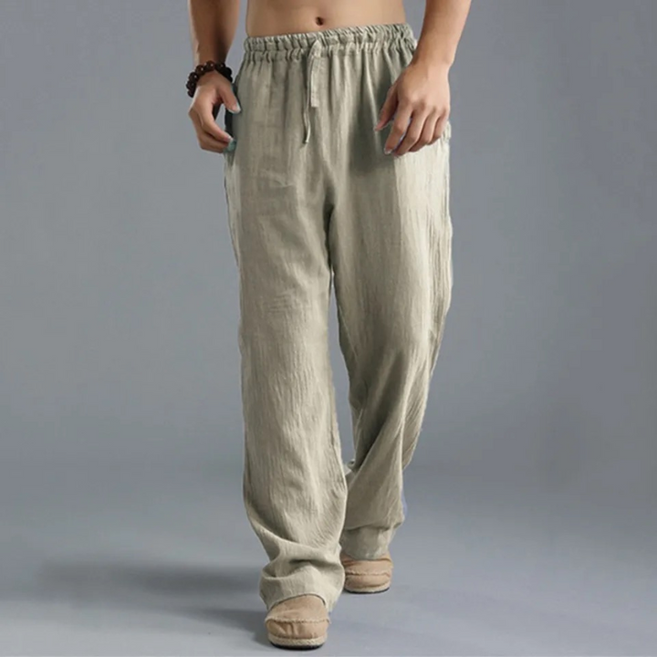 Carl | Men's Elegant Trousers with Drawstring