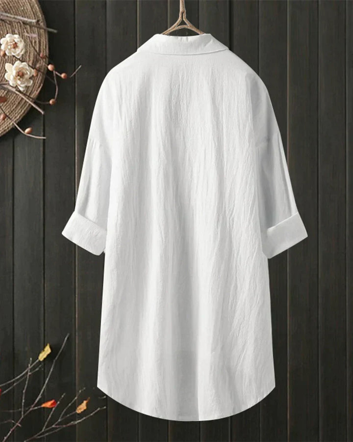Angelina | Women's Solid Colour Long Sleeve Blouse