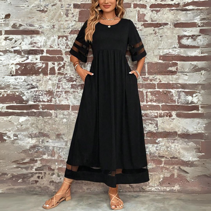 Aubrey | Women's Figure-Enhancing Midi Dress for a Sleek Silhouette