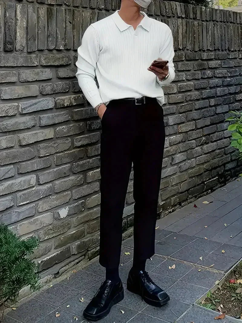 Men's Brit & Boho | Ribbed Pullover Shirt