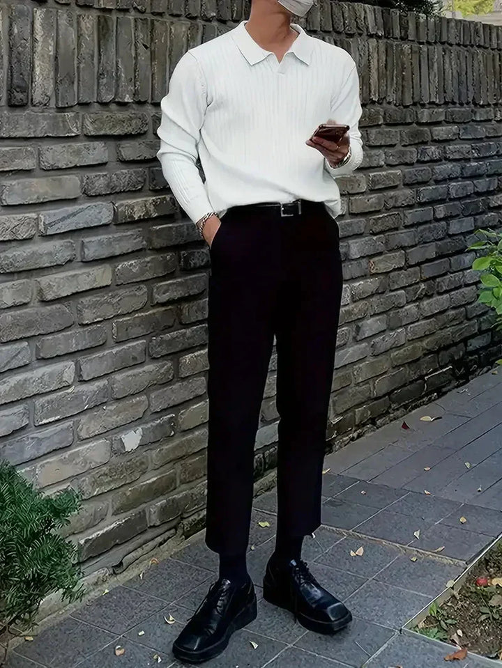 Men's Brit & Boho | Ribbed Pullover Shirt