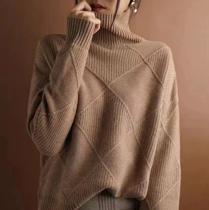 Charlotte | Women's Relaxed Stylish High-Neck Jumper