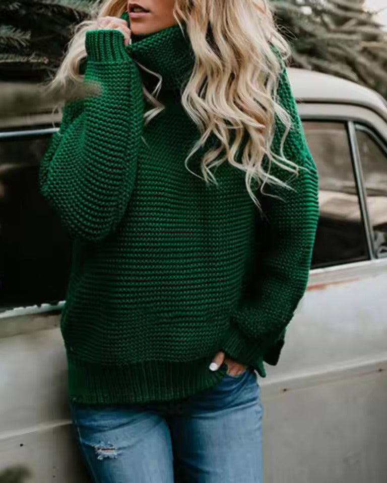 Amelia | Women's Longline Roll Neck Jumper