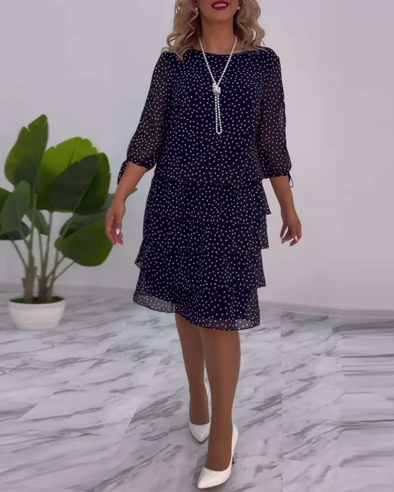 Tilly | Women's Polka Dot Layered Mini Dress