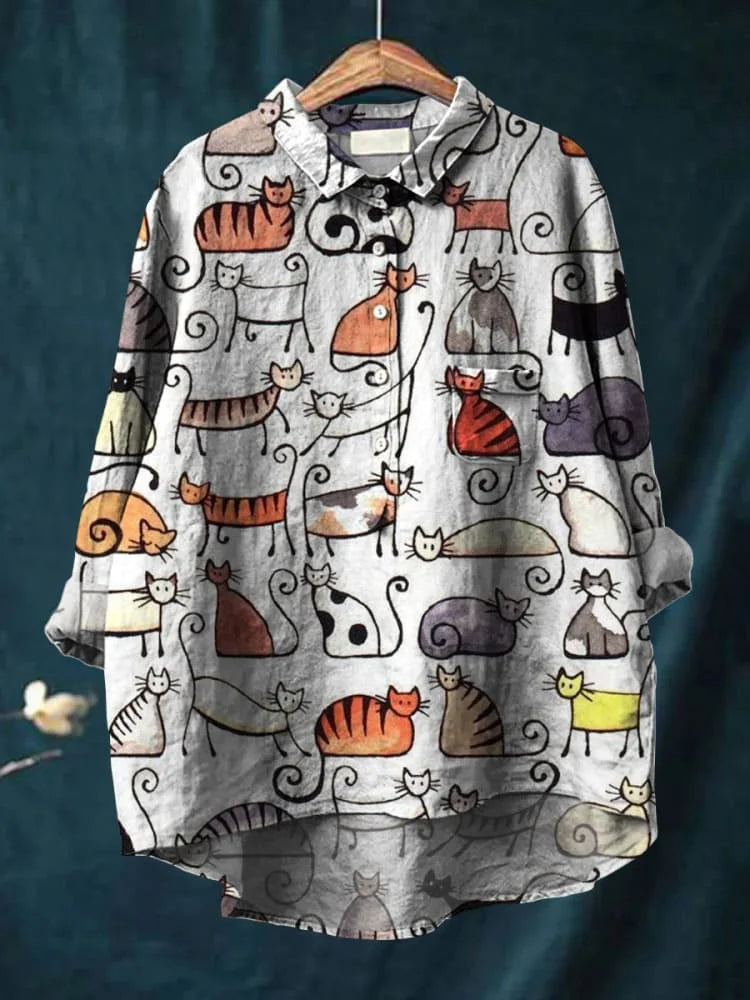 Uluru | Longline Cat Art Shirt