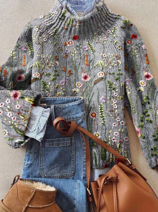 Abigail | Women's Timeless Vintage Floral Jumper