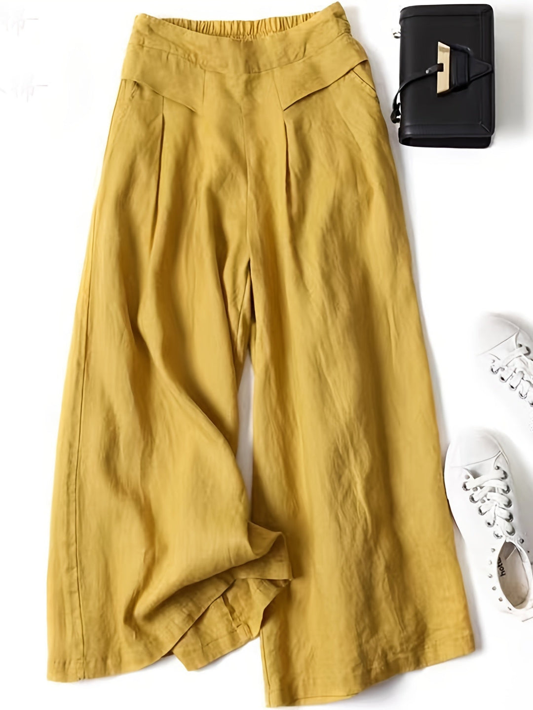 Bella | Women's Comfortable Wide-Leg Capri Trousers