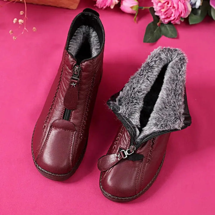 Mia | Women's Cushioned Zip Elegant Non-Slip Ankle Boots