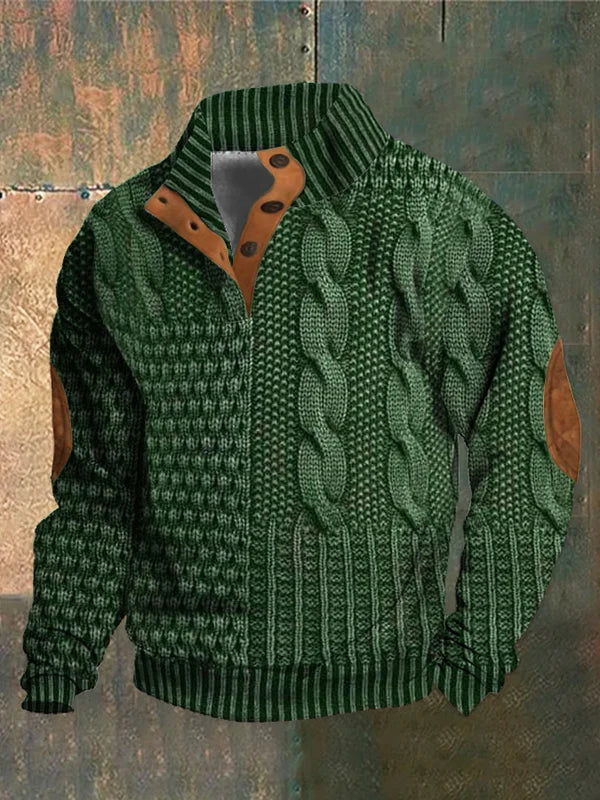 Basil | Men's Patterned Cozy Jumper