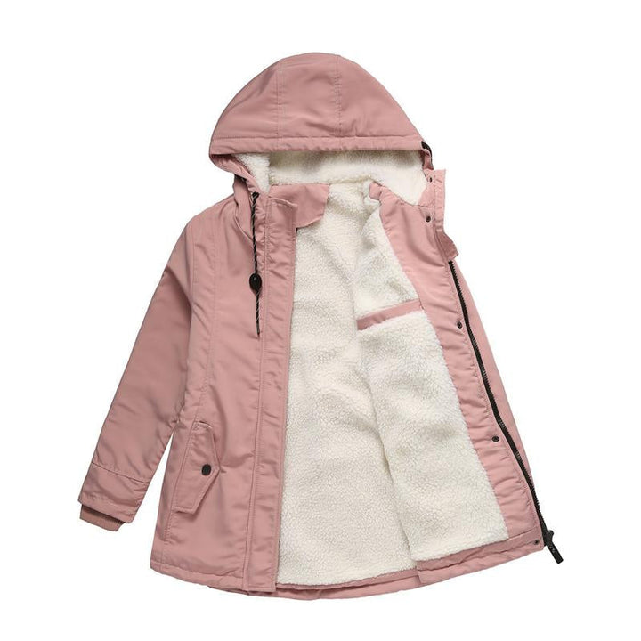 Amina | Women's Insulated Hooded Winter Coat with Quilted Lining for Ultimate Warmth