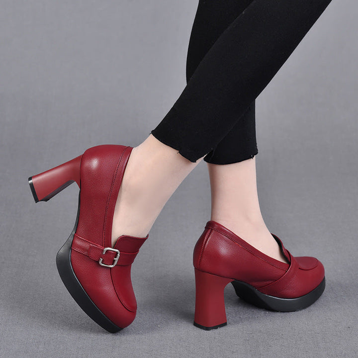 Bertha | Women's Cushioned Buckle Comfort Shoes