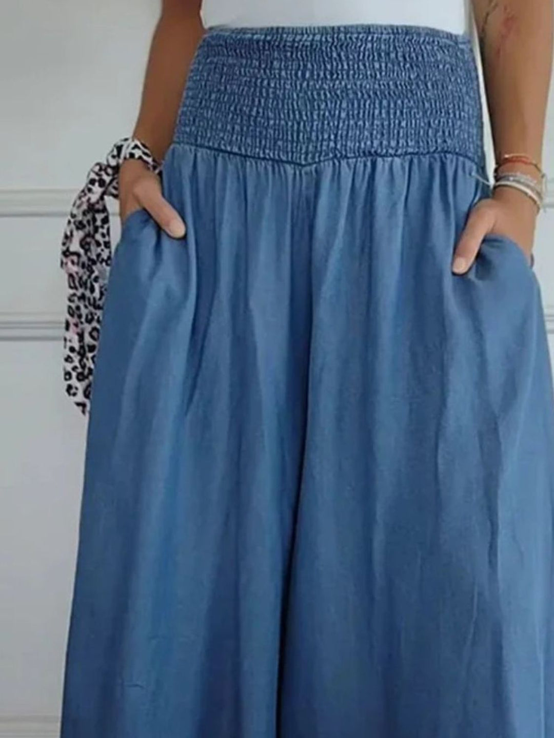 Marlene | Women's Loose-Fitting Trousers for Summer with Pockets