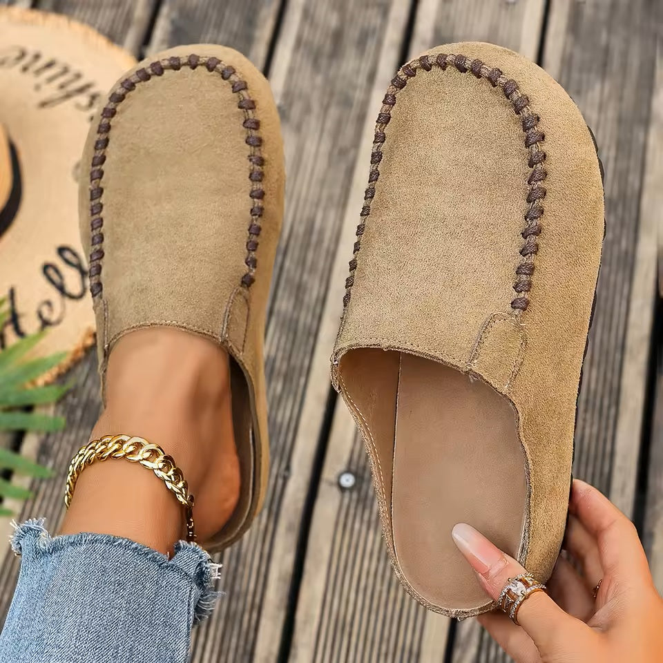 Cushioned Open-Toe Retro-Inspired Orthopedic Slippers for Women with Arch Support