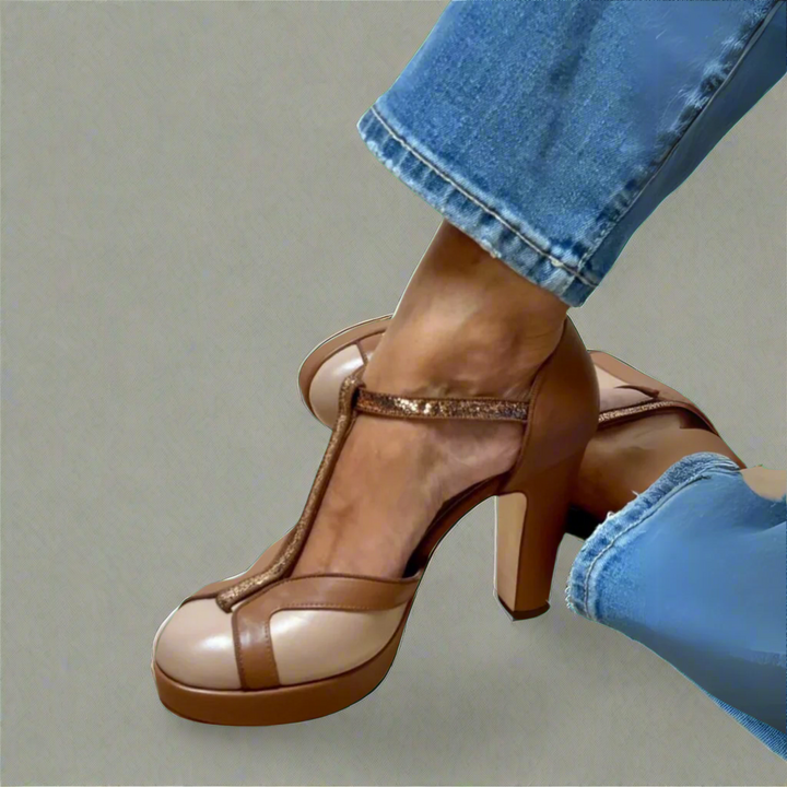 Criselmara | Women's Cushioned Open-Toe Elegant Orthopedic Heels