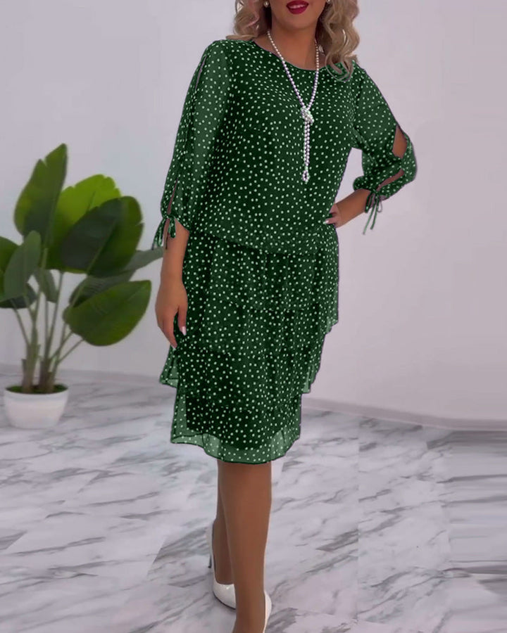 Tilly | Women's Polka Dot Layered Mini Dress