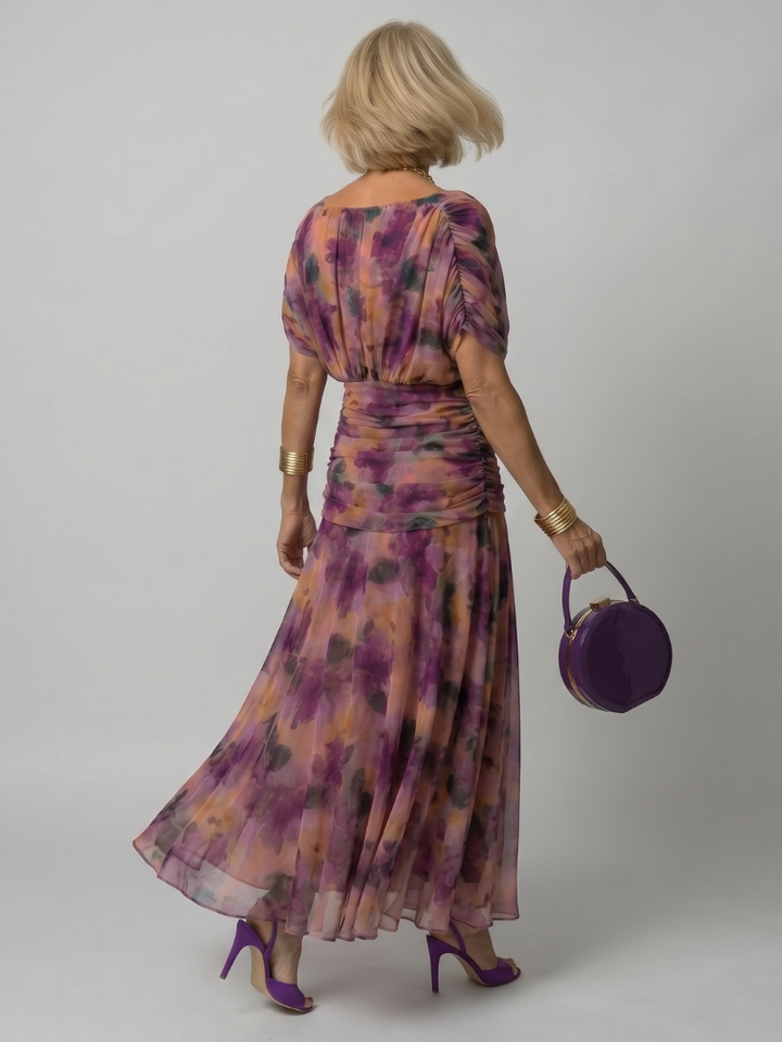 Calen | Women's Off Shoulder Flow Midi Dress