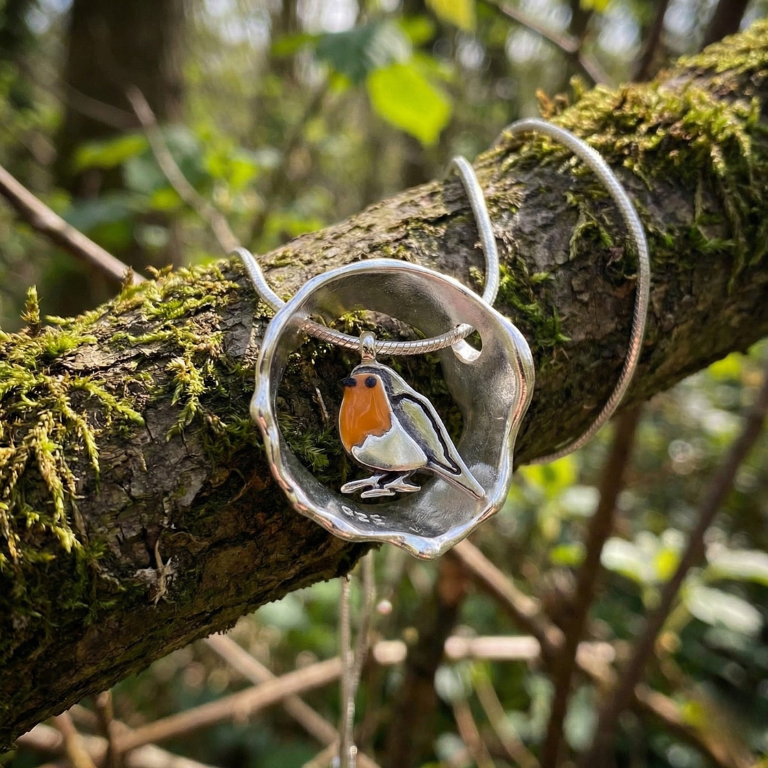 Artisan-Made Elegant Bird Collar