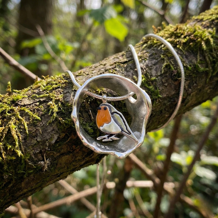 Artisan-Made Elegant Bird Collar