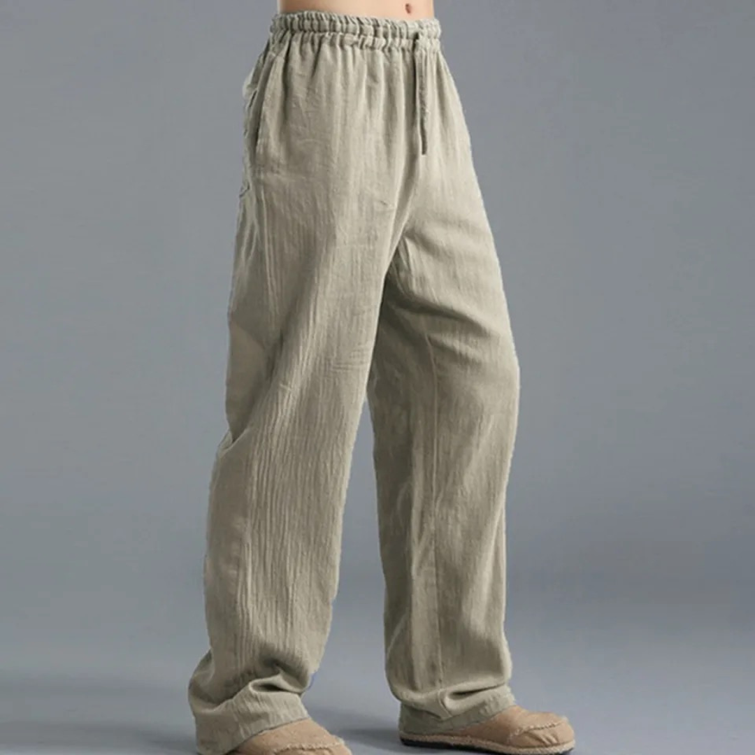 Carl | Men's Elegant Trousers with Drawstring