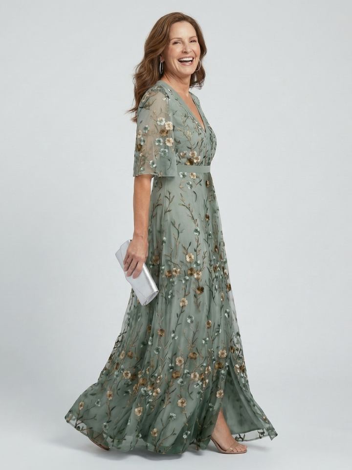 Selora | Women's Relaxed Halter Bloom Flow Maxi Dress