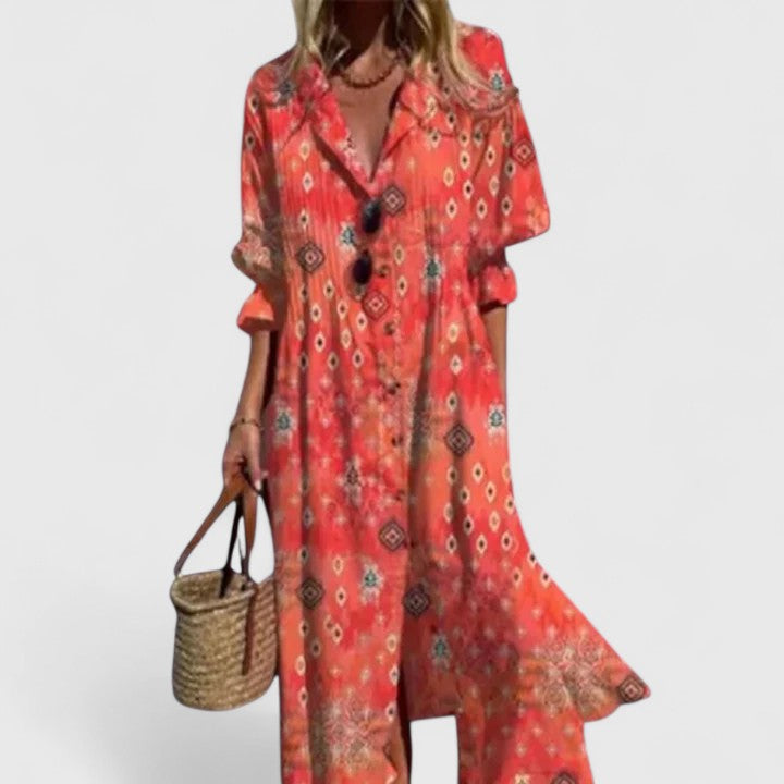 Paula | Women's Chic Bohemian Maxi Dress