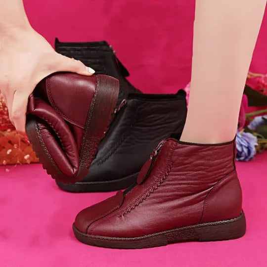 Mia | Women's Cushioned Zip Elegant Non-Slip Ankle Boots