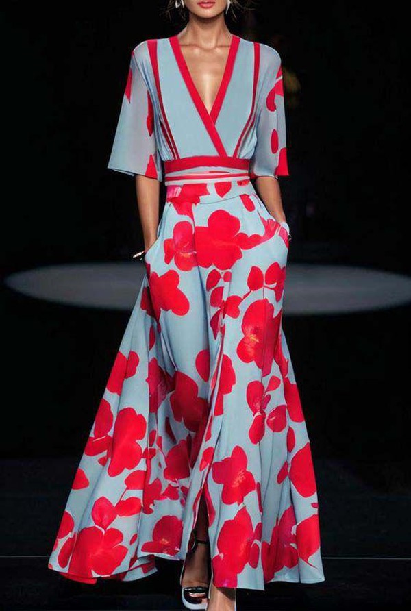Andrina | Women's Maxi Dress with Elegant Sleeves