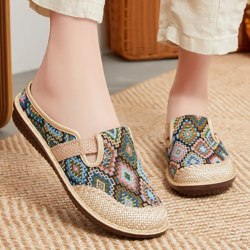 Rosie | Cushioned Open-Toe Embroidered Orthopedic Sandals with Arch Support