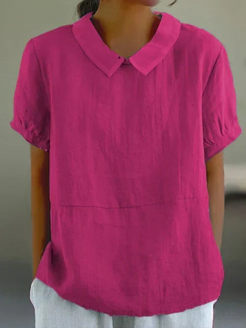 Amalie | Women's Relaxed Fit Collared Blouse