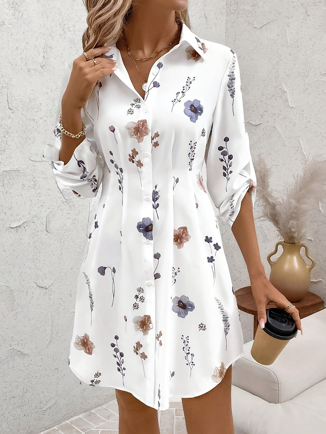 Maya | Women's Elegant Floral Midi Dress