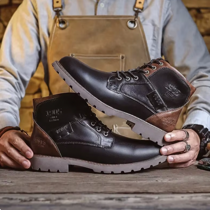 Aaron | Men's Lightweight Lace-Up Vintage Boots