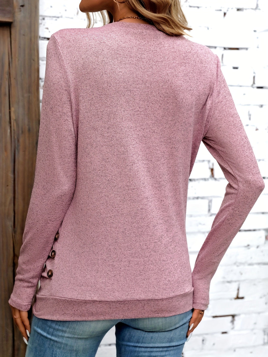 Kelly | Women's Longline Trendy Long-Sleeve Top