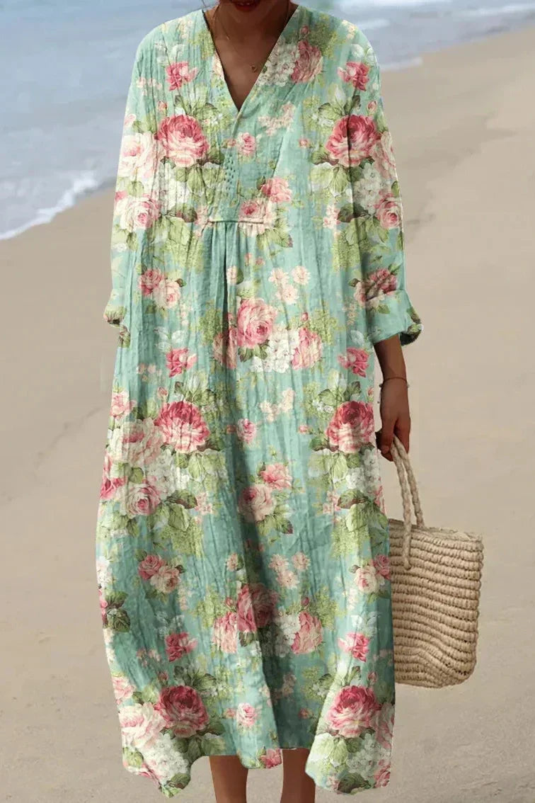 Vera | Women's Relaxed Blossom Midi Dress