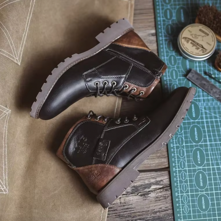 Aaron | Men's Lightweight Lace-Up Vintage Boots