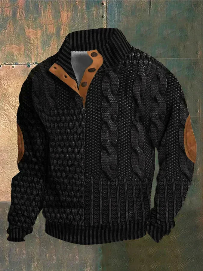 Basil | Men's Patterned Cozy Jumper