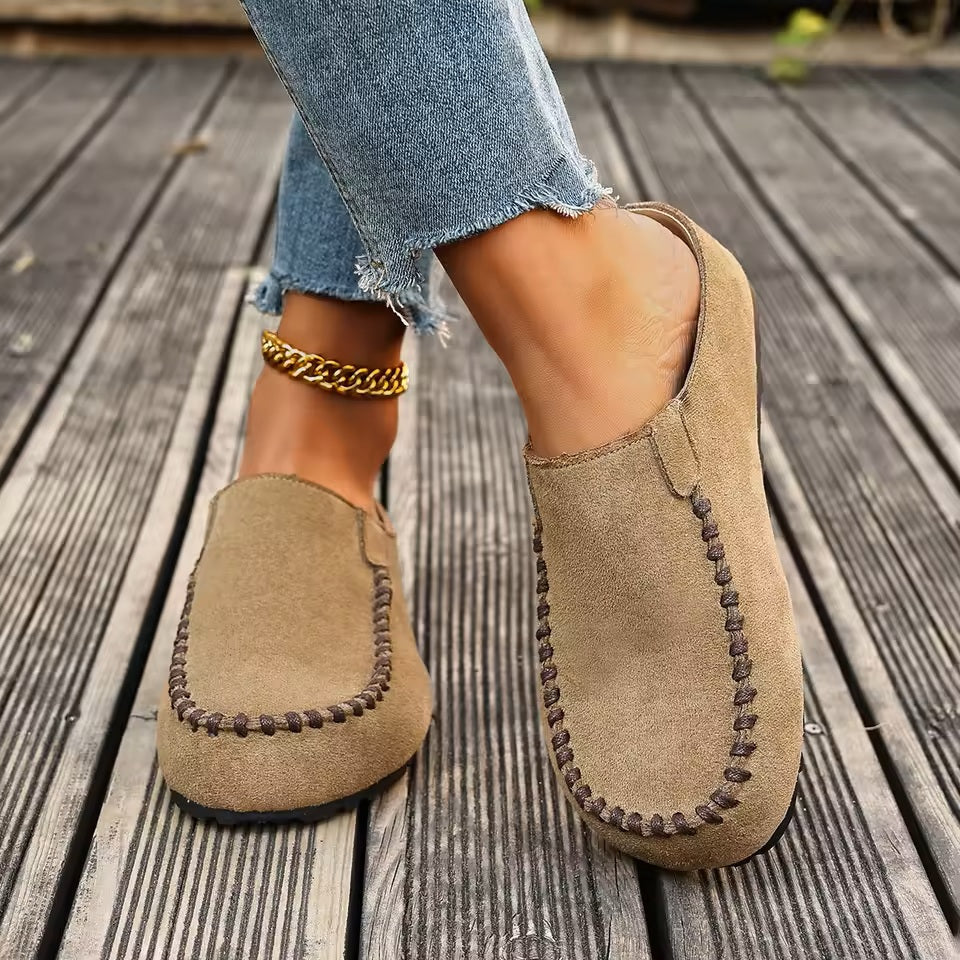 Cushioned Open-Toe Retro-Inspired Orthopedic Slippers for Women with Arch Support
