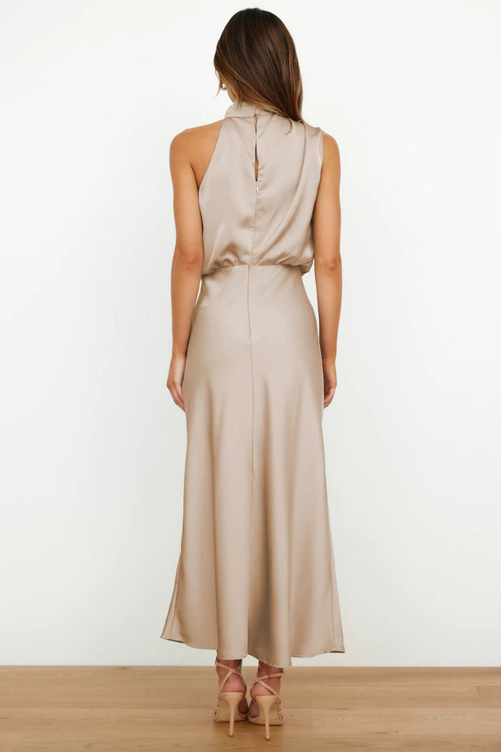 Carlina | Women's Long Maxi Dress with Halterneck