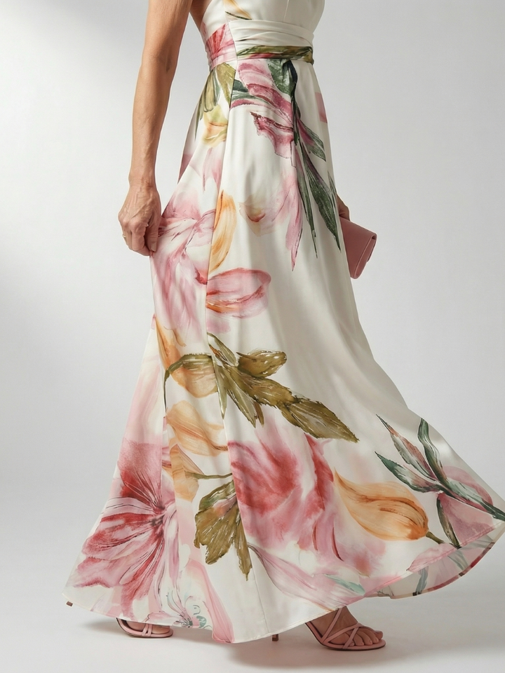 Amiel | Women's Light Floral Maxi Dress