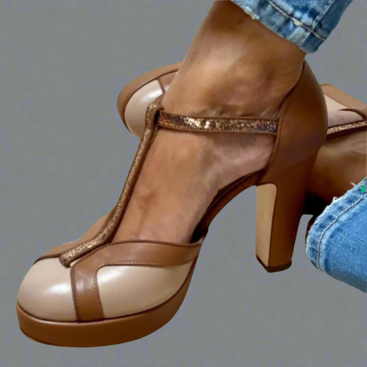 Criselmara | Women's Cushioned Open-Toe Elegant Orthopedic Heels