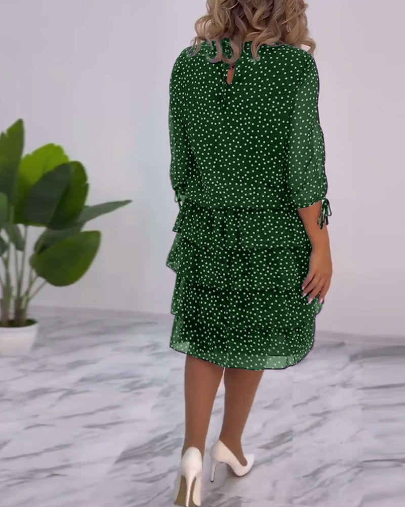 Tilly | Women's Polka Dot Layered Mini Dress