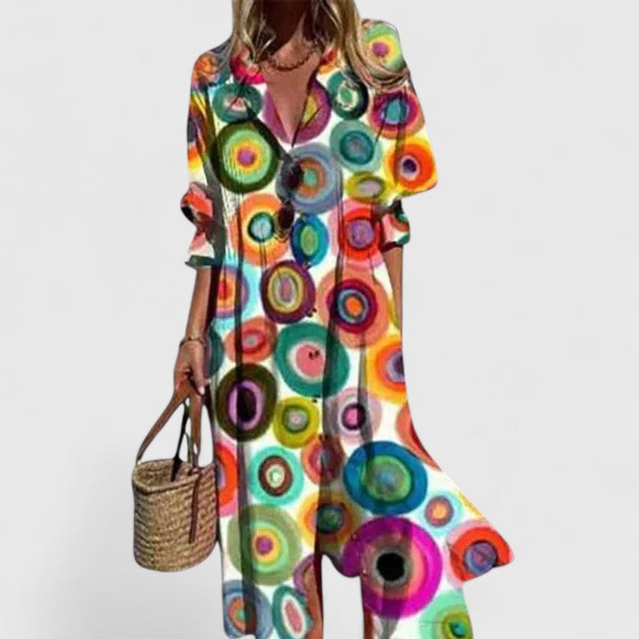 Paula | Women's Chic Bohemian Maxi Dress