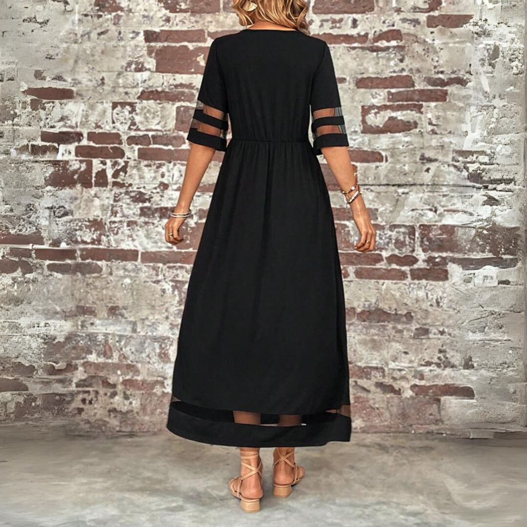 Aubrey | Women's Figure-Enhancing Midi Dress for a Sleek Silhouette