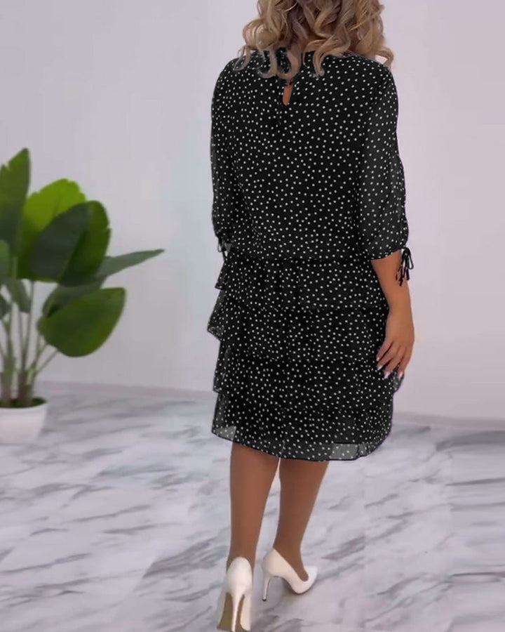 Tilly | Women's Polka Dot Layered Mini Dress
