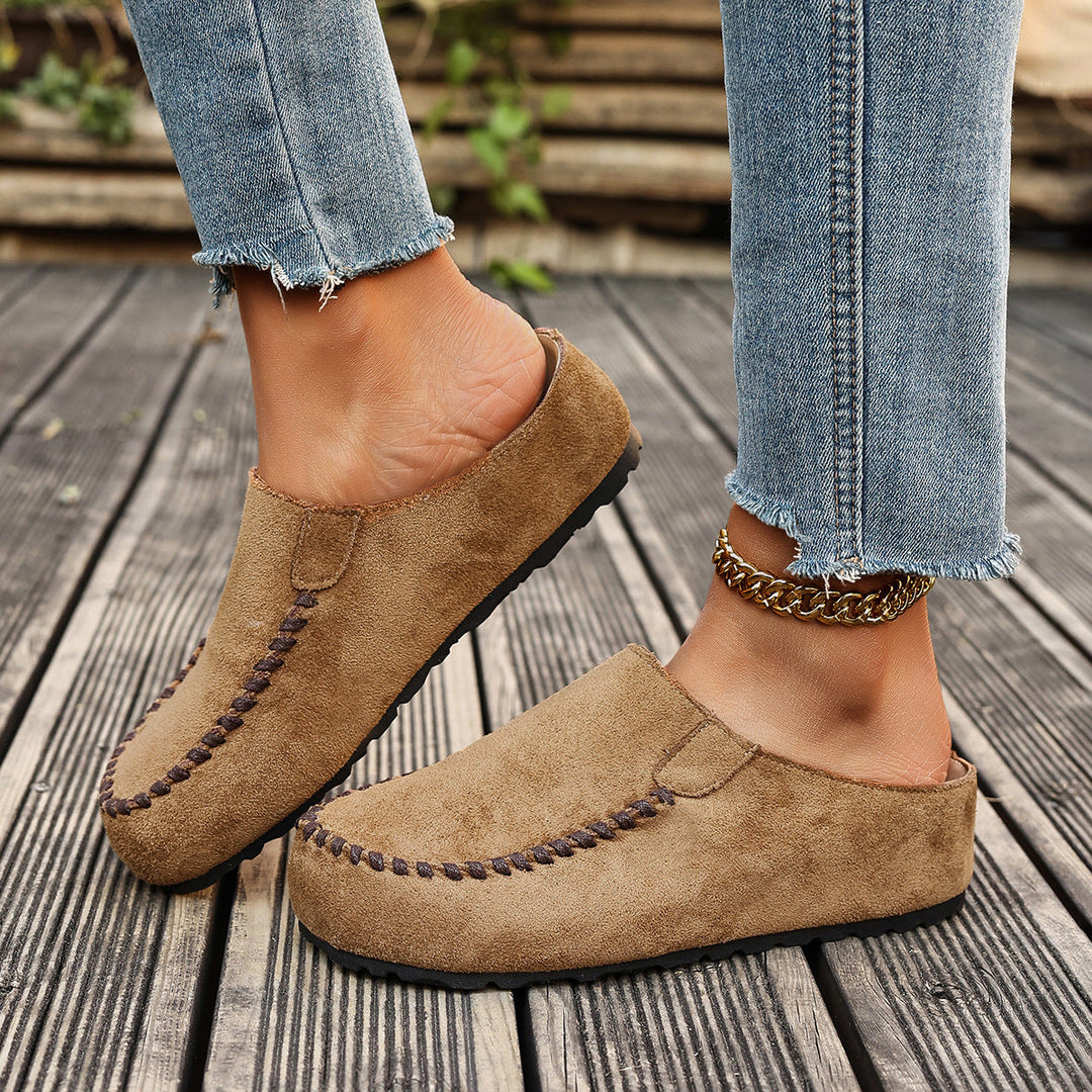 Cushioned Open-Toe Retro-Inspired Orthopedic Slippers for Women with Arch Support