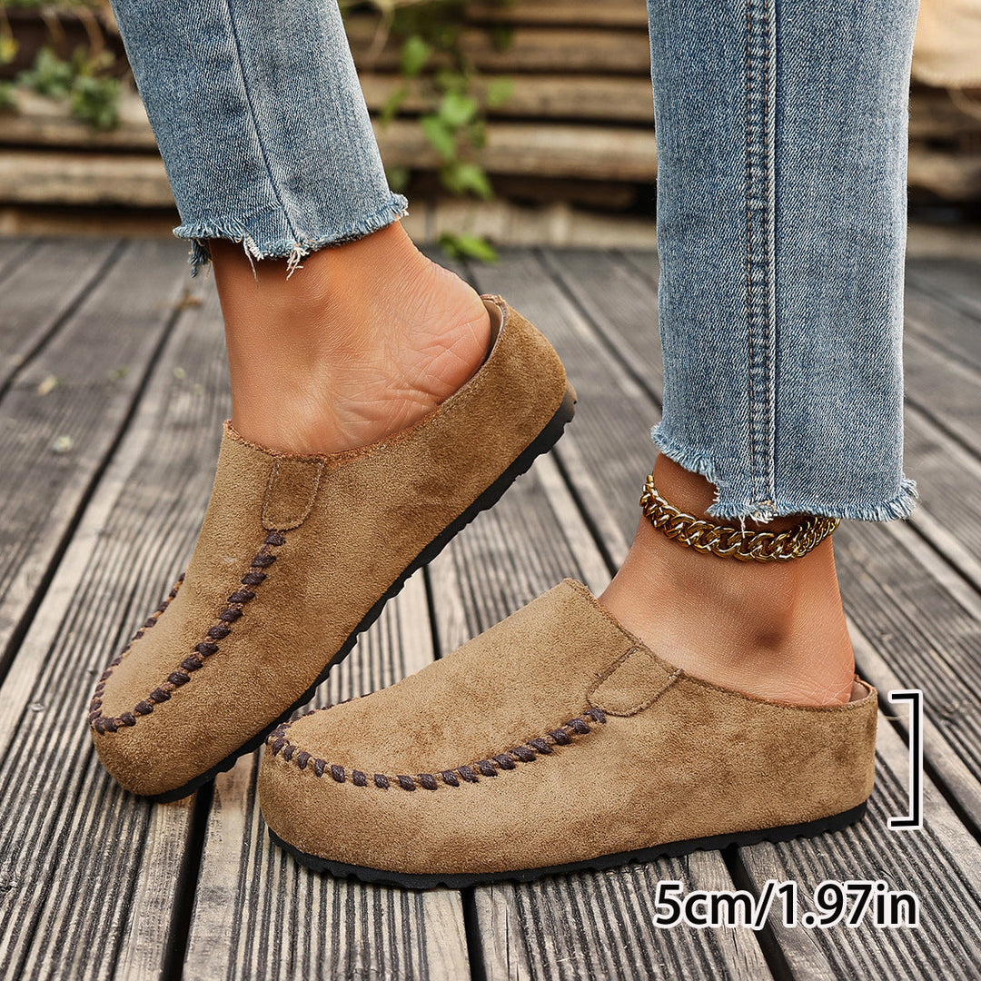 Cushioned Open-Toe Retro-Inspired Orthopedic Slippers for Women with Arch Support