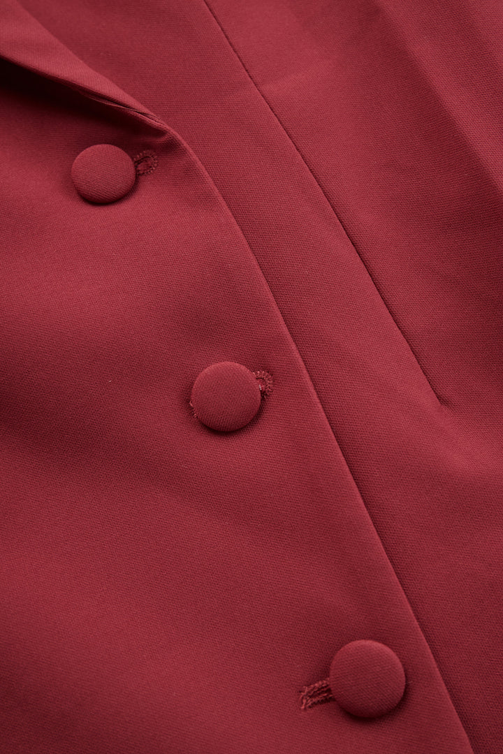 Camille | Women's Custom-Fit Blazer Midi Dress