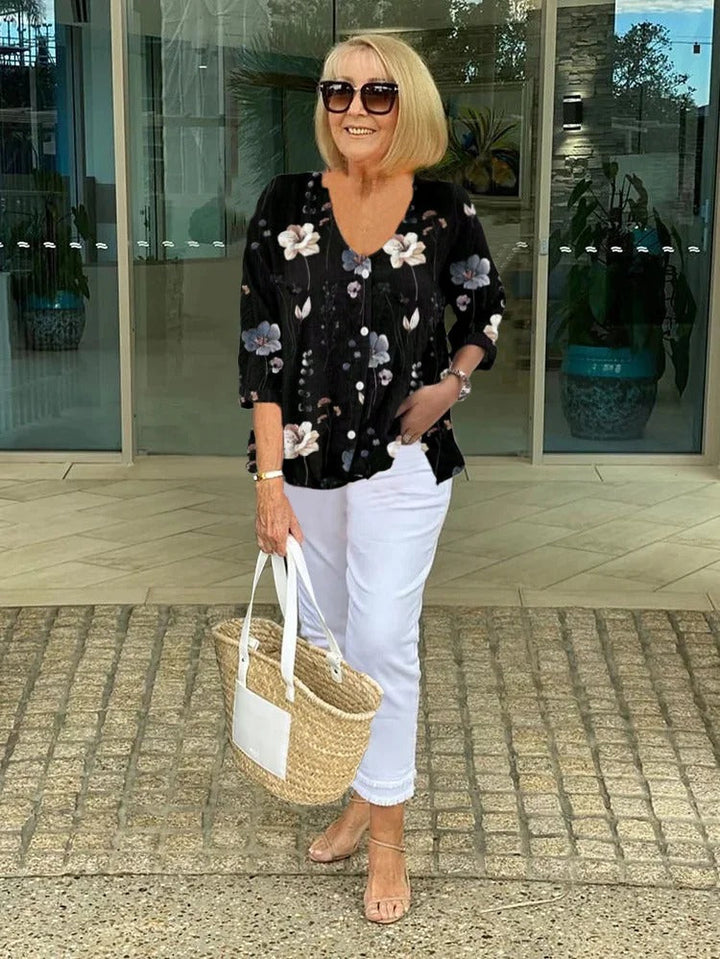 Barbara | Women's and Floral Top