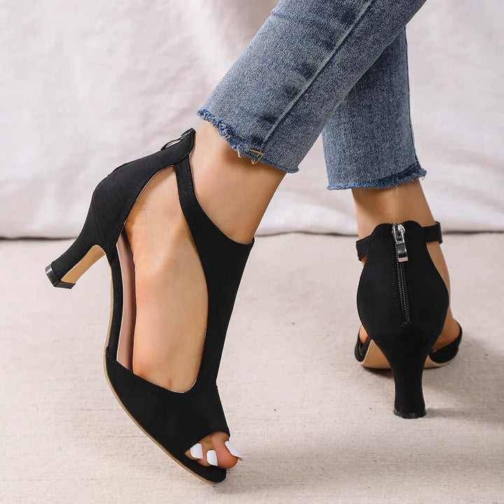 SerenaLift | Women's Cushioned Open-Toe Orthopedic Heel Sandals with Arch Support