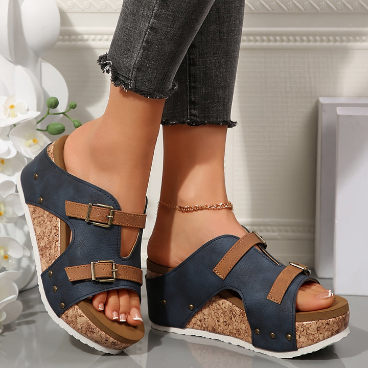Women's Harbor Buckle Comfort Heel Support Sandals