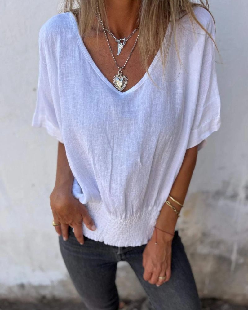 Carol | Women's Longline Relaxed Summer Top